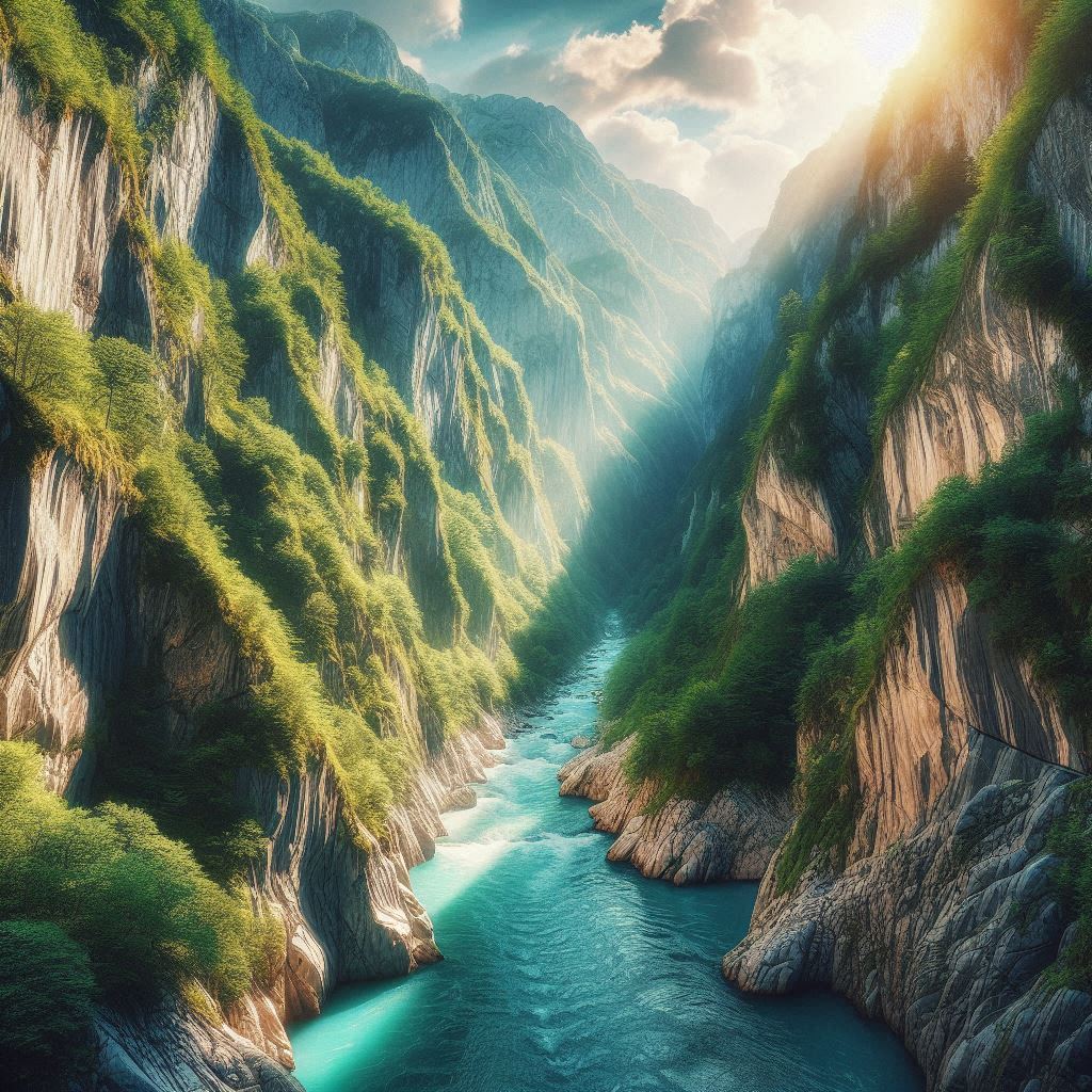Tolmin Gorge Slovenië